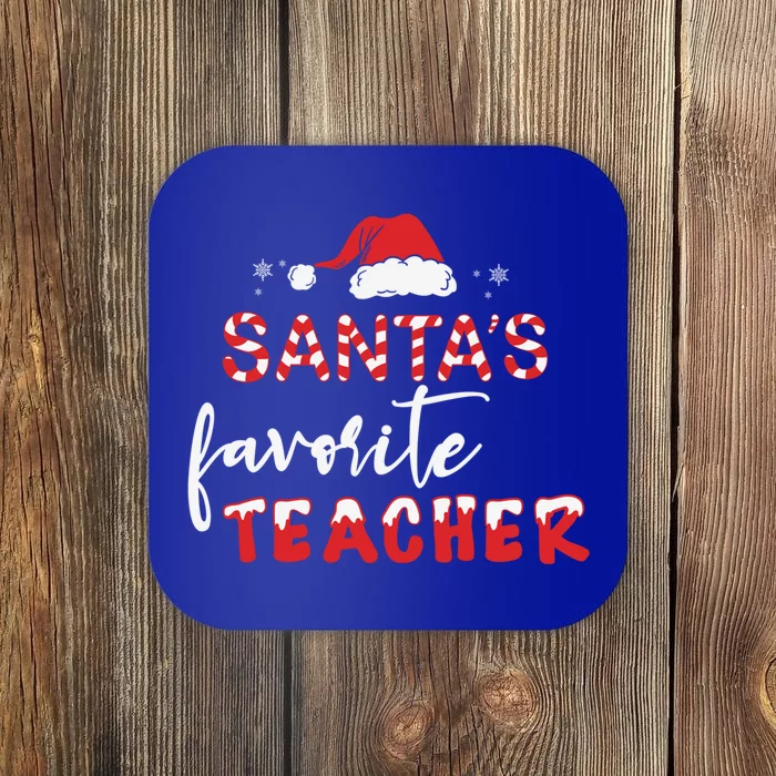 Santas Favorite Teacher Gift Coaster