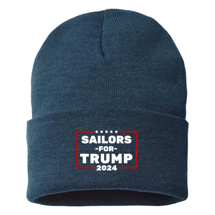 Sailors For Trump 2024 Sustainable Knit Beanie