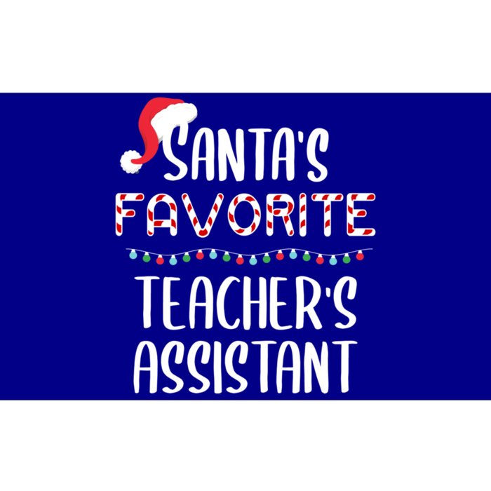 Santas Favorite TeacherS Assistant Pajamas Christmas Xmas Gift Bumper Sticker