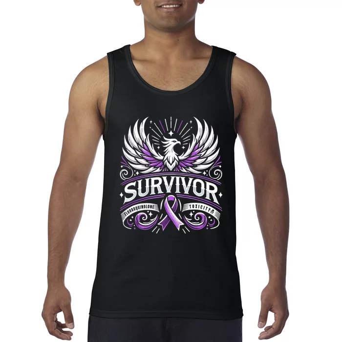 Survivor Fluoroquinolone Toxicity Awareness Tank Top