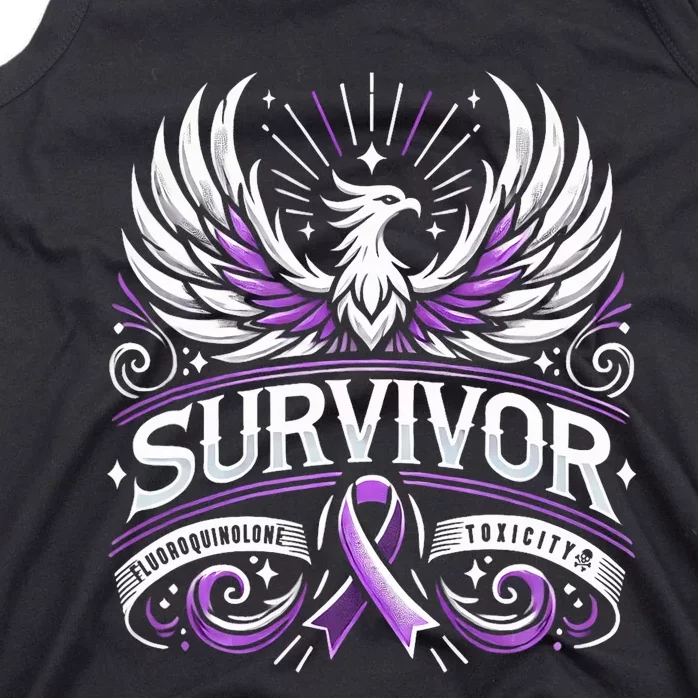 Survivor Fluoroquinolone Toxicity Awareness Tank Top