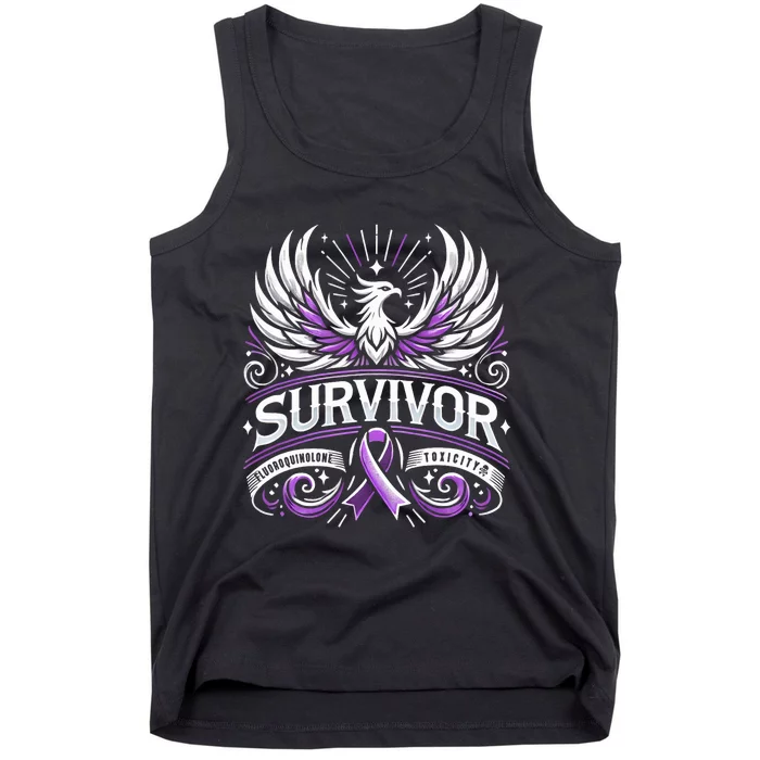 Survivor Fluoroquinolone Toxicity Awareness Tank Top