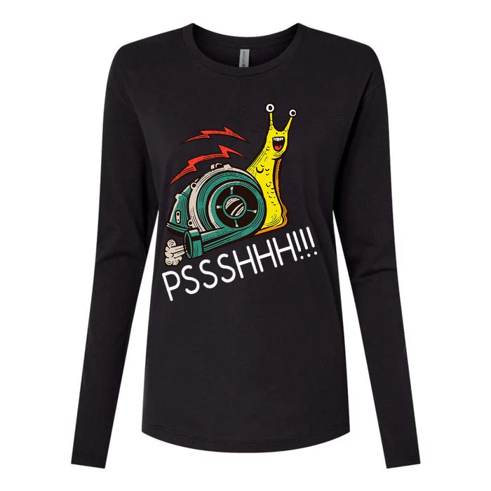 Snail Funny Turbo Boost Racing Pshh Womens Cotton Relaxed Long Sleeve T-Shirt