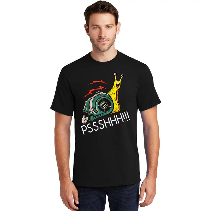 Snail Funny Turbo Boost Racing Pshh Tall T-Shirt