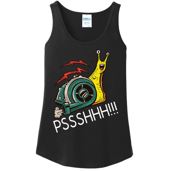 Snail Funny Turbo Boost Racing Pshh Ladies Essential Tank