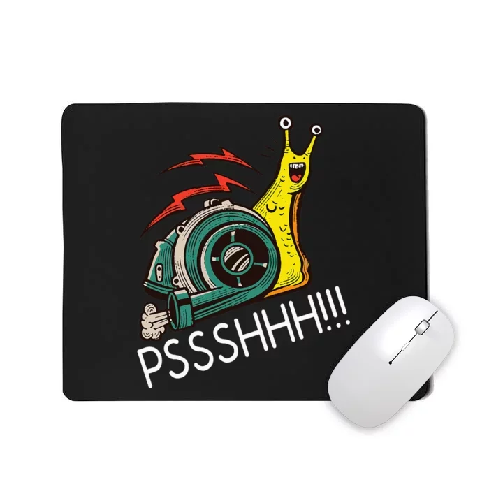 Snail Funny Turbo Boost Racing Pshh Mousepad