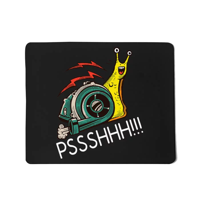 Snail Funny Turbo Boost Racing Pshh Mousepad