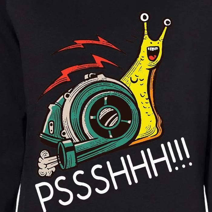 Snail Funny Turbo Boost Racing Pshh Womens California Wash Sweatshirt