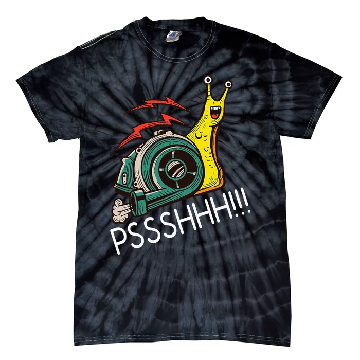 Snail Funny Turbo Boost Racing Pshh Tie-Dye T-Shirt