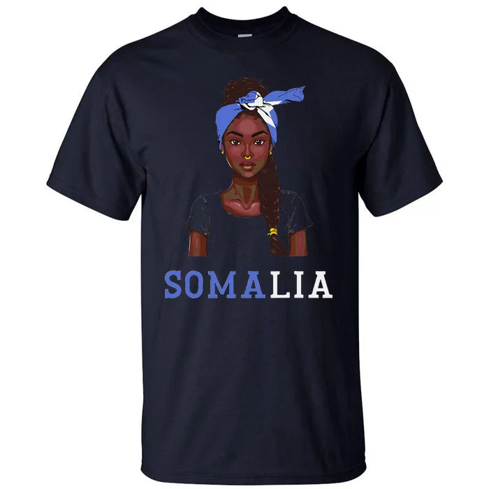 Somalian Flag Uniform Souvenirs Products Woman Somalia Tall T-Shirt