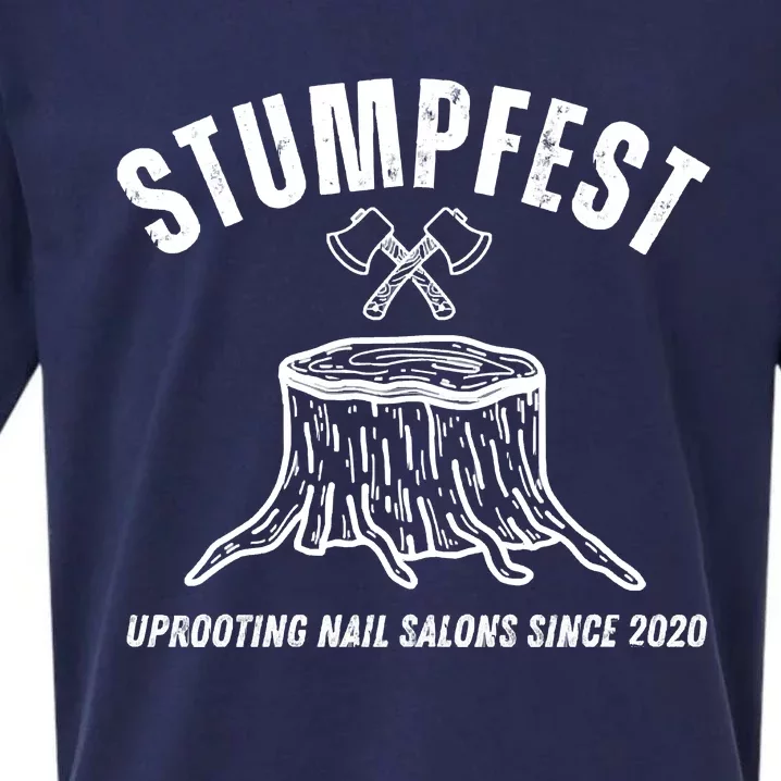 Stumpfest Funny Uprooting Nail Salons Sueded Cloud Jersey T-Shirt