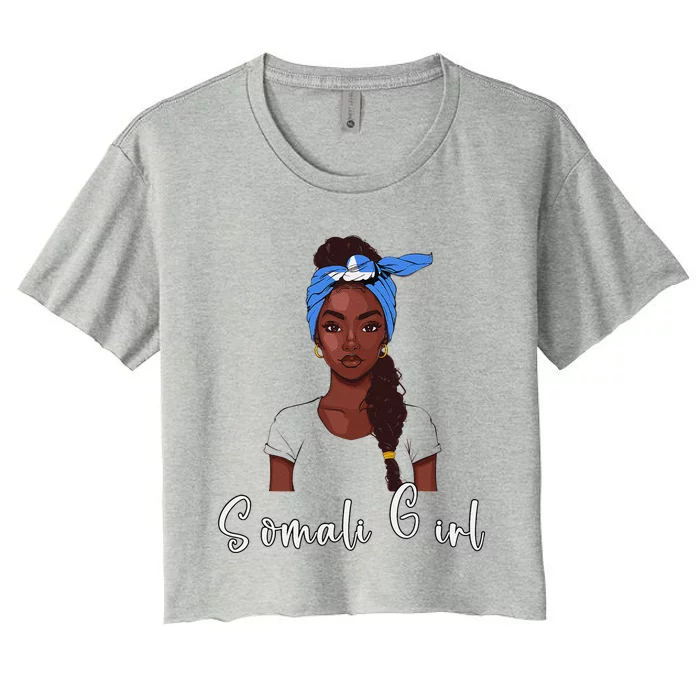 Somalian Flag Uniform Souvenirs Products Woman Somalia Women's Crop Top Tee