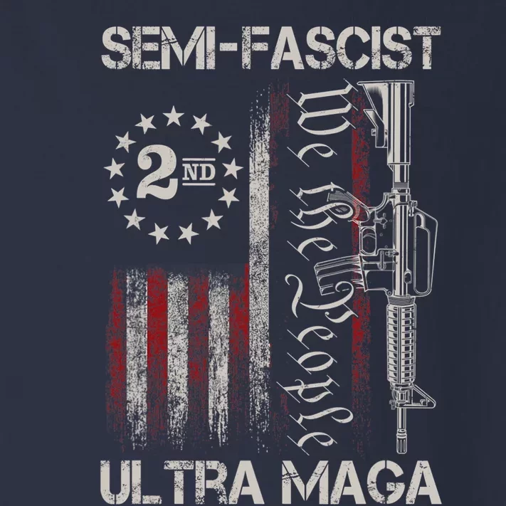 Semi Fascist Ultra Maga Political Humor Biden Quotes US Flag Toddler Long Sleeve Shirt