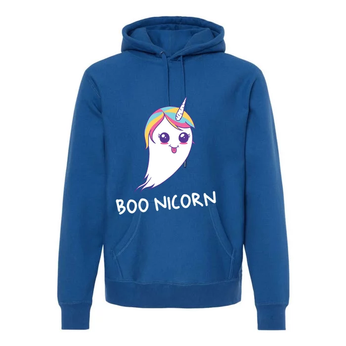 Scary Funny Unicorn Boonicorn Ghost Halloween Costume Gift Premium Hoodie