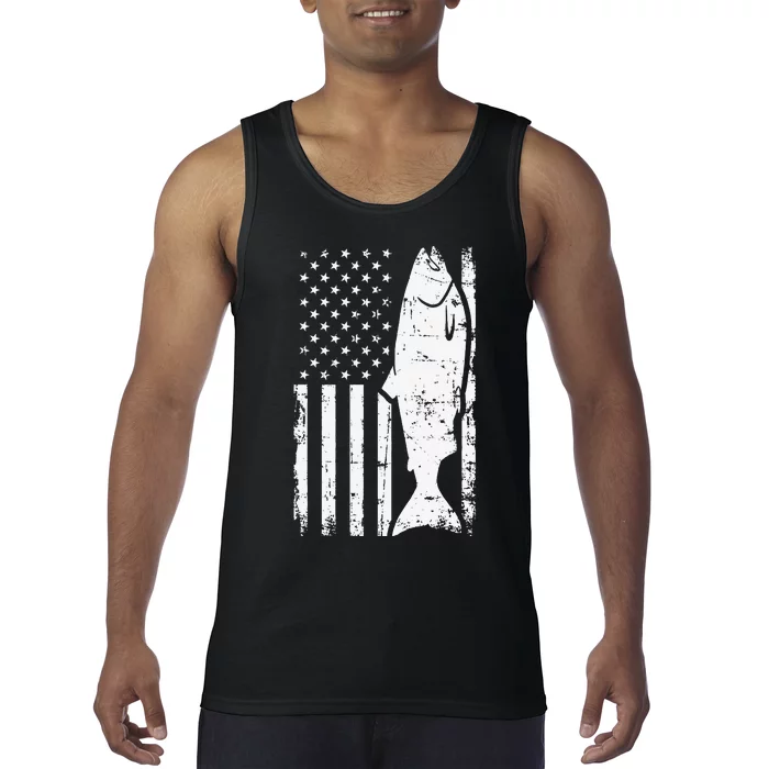 Salmon Fishing USA Tank Top