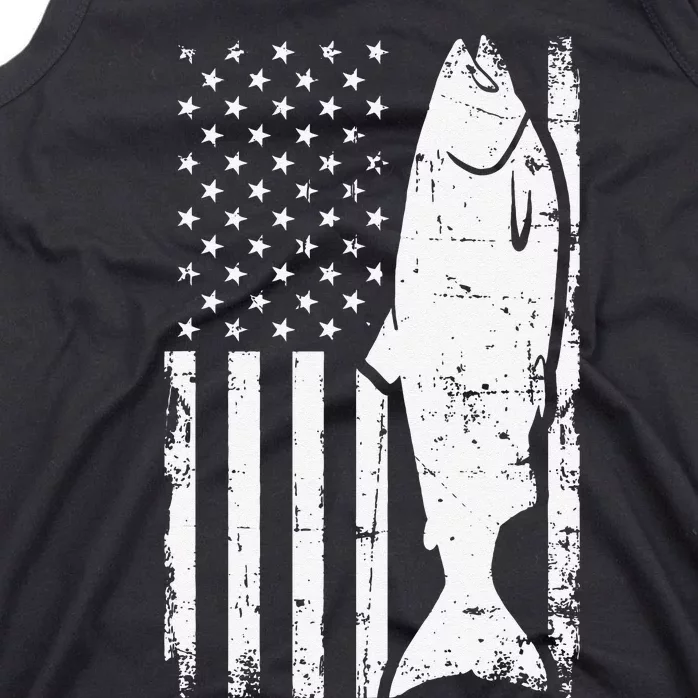 Salmon Fishing USA Tank Top