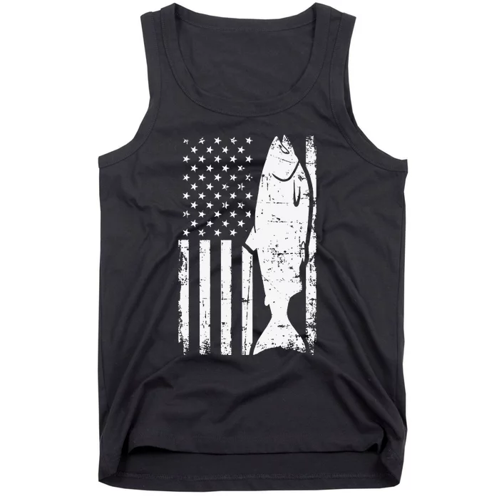 Salmon Fishing USA Tank Top