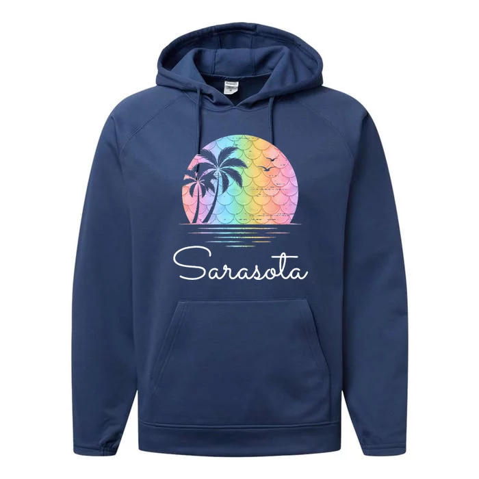 Sarasota Florida Vacation Family Beach Group Performance Fleece Hoodie