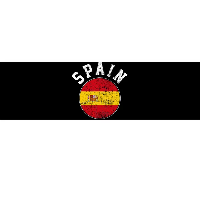 Spain Flag Vintage Bumper Sticker