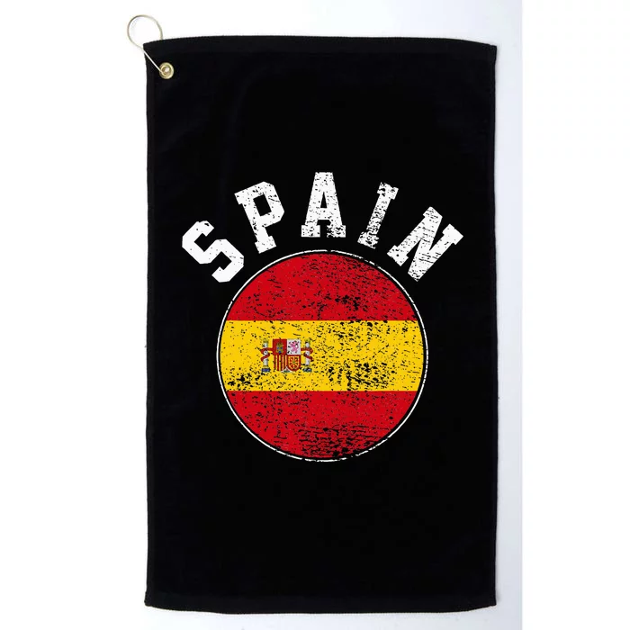 Spain Flag Vintage Platinum Collection Golf Towel