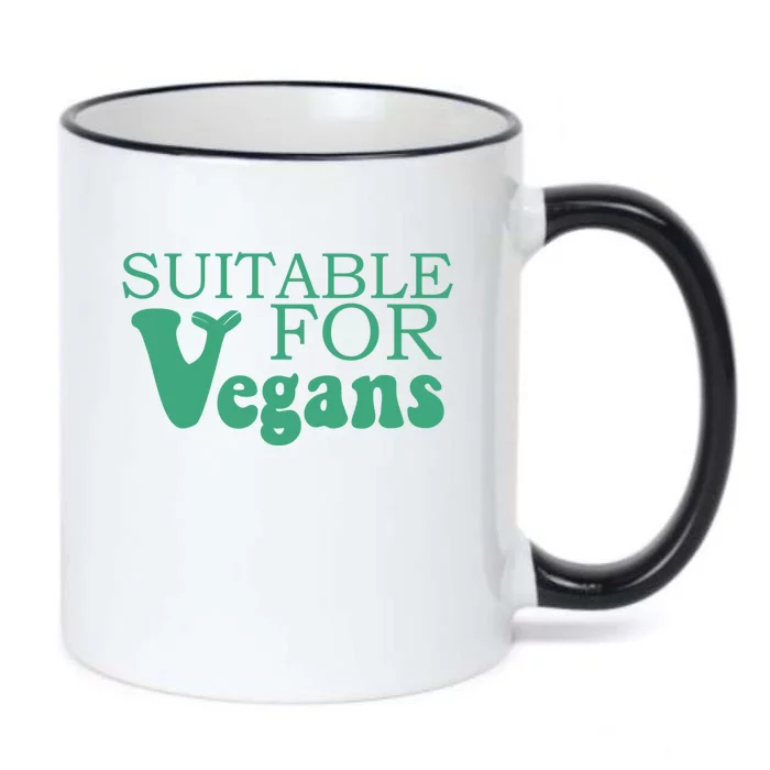 Suitable For Vegans Veganism Gift Plant Based Vegetarian Gift Black Color Changing Mug