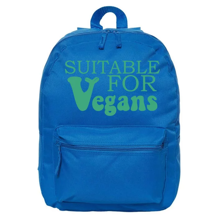 Suitable For Vegans Veganism Gift Plant Based Vegetarian Gift 16 in Basic Backpack