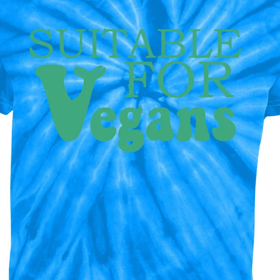 Suitable For Vegans Veganism Gift Plant Based Vegetarian Gift Kids Tie-Dye T-Shirt