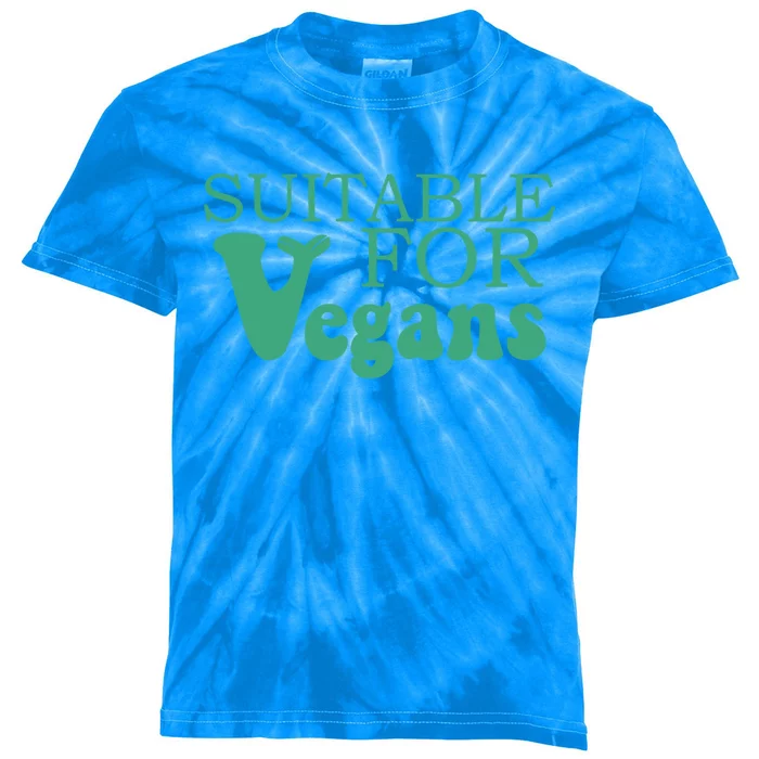 Suitable For Vegans Veganism Gift Plant Based Vegetarian Gift Kids Tie-Dye T-Shirt