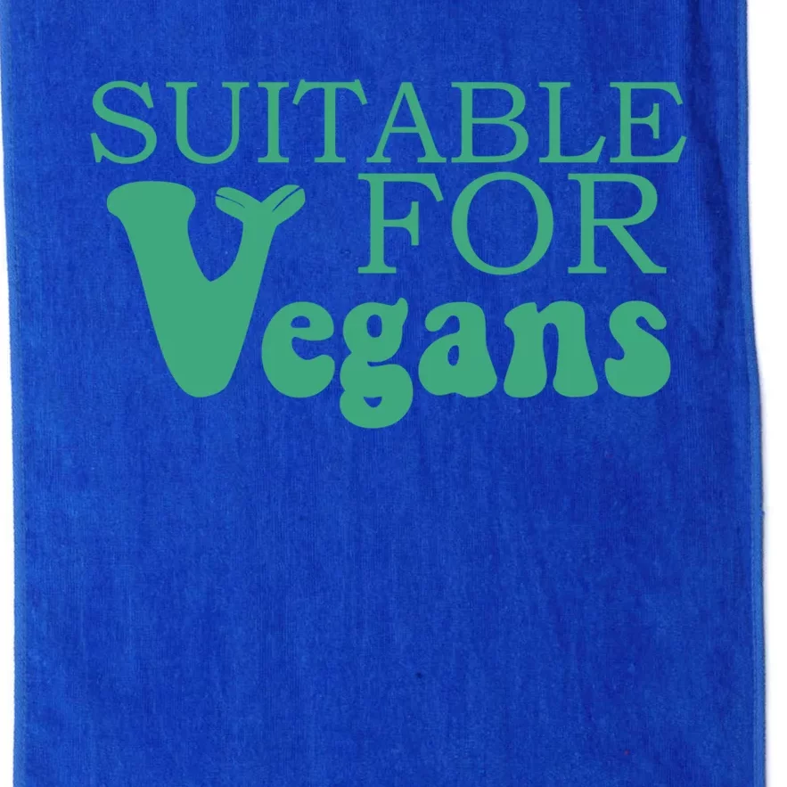 Suitable For Vegans Veganism Gift Plant Based Vegetarian Gift Platinum Collection Golf Towel