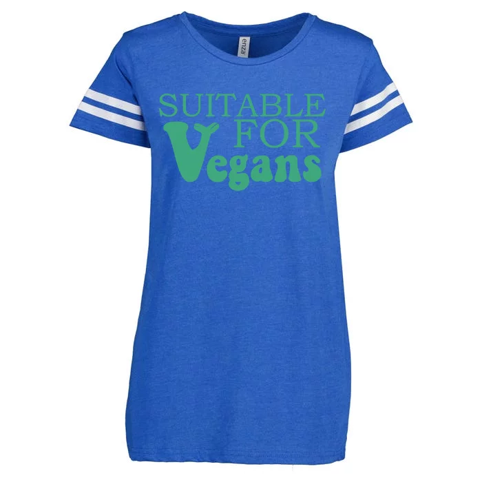 Suitable For Vegans Veganism Gift Plant Based Vegetarian Gift Enza Ladies Jersey Football T-Shirt