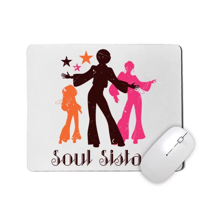 Sisters Funk Vintage 70s Costume Lover Rare Soul Music Mousepad