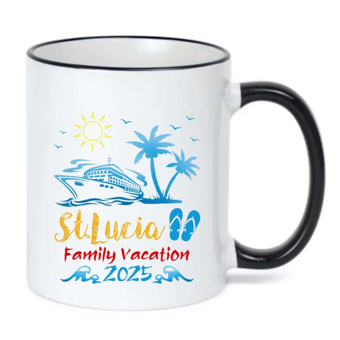 Souvenir Family Vacation Black Color Changing Mug