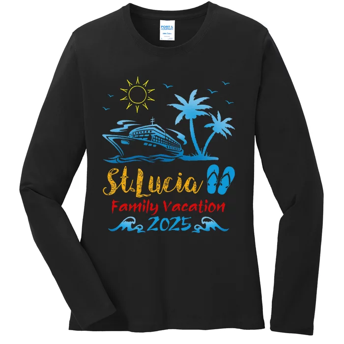 Souvenir Family Vacation Ladies Long Sleeve Shirt