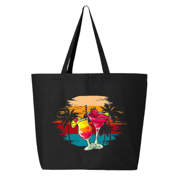 Summer Fun Vacation Margaritas Beaches Good People Graphic 25L Jumbo Tote