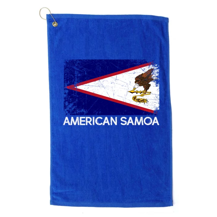 Samoan Flag Vintage Made In American Samoa Gift Platinum Collection Golf Towel