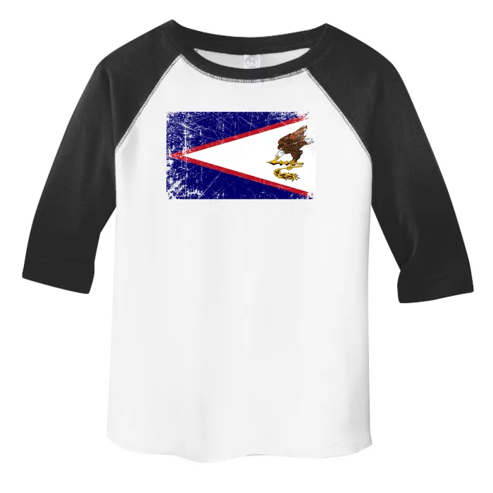 Samoan Flag Vintage Made In American Samoa Gift Toddler Fine Jersey T-Shirt