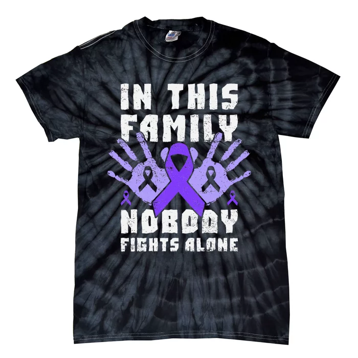 Support For Victims Of Domestic Violence Family Members Tie-Dye T-Shirt