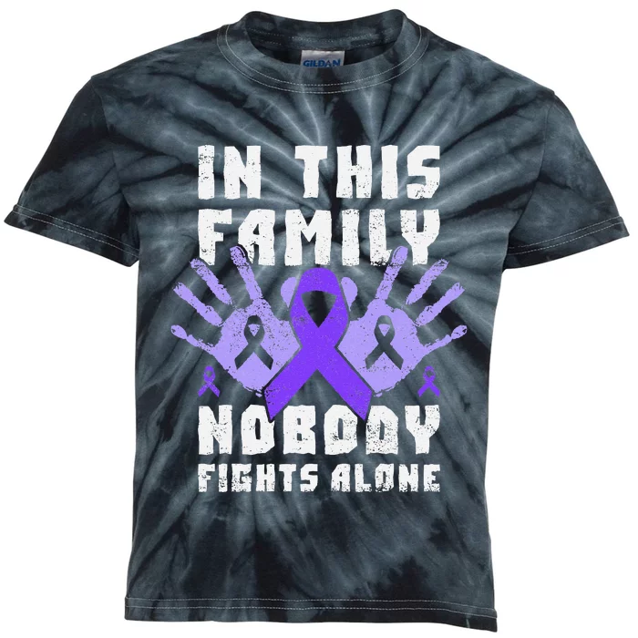 Support For Victims Of Domestic Violence Family Members Kids Tie-Dye T-Shirt