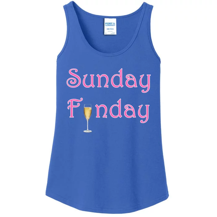 Sunday Funday Wine Champagne Ing Gift Ladies Essential Tank