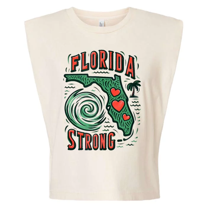 Support Florida Western Pray For Florida Strong Garment-Dyed Women's Muscle Tee