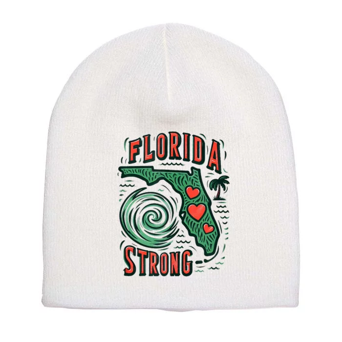 Support Florida Western Pray For Florida Strong Short Acrylic Beanie