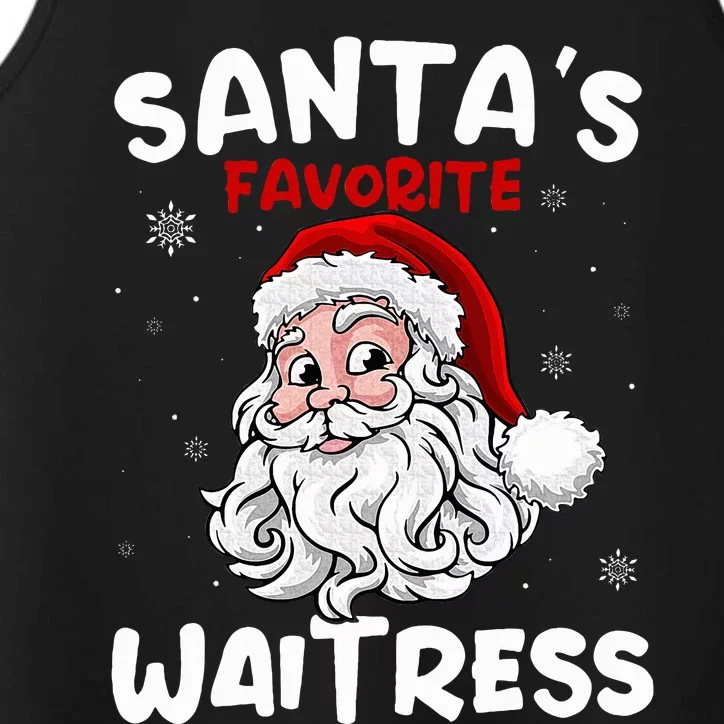 Santa's Favorite Waitress Gifts Christmas Costume Performance Tank