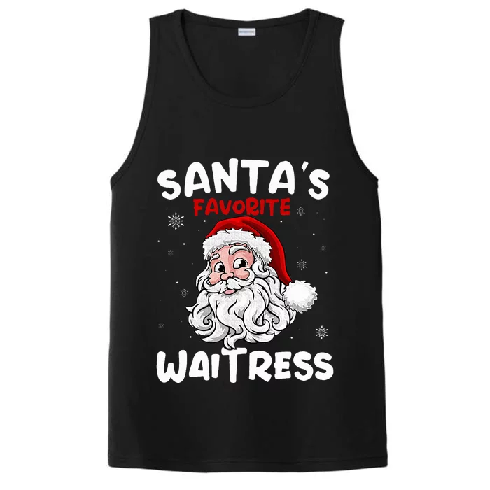 Santa's Favorite Waitress Gifts Christmas Costume Performance Tank