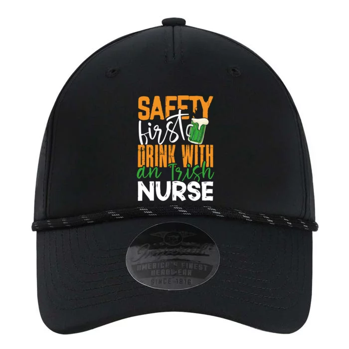 Safety First With Irish Nurse Funny St Patrick's Day Great Gift Performance The Dyno Cap