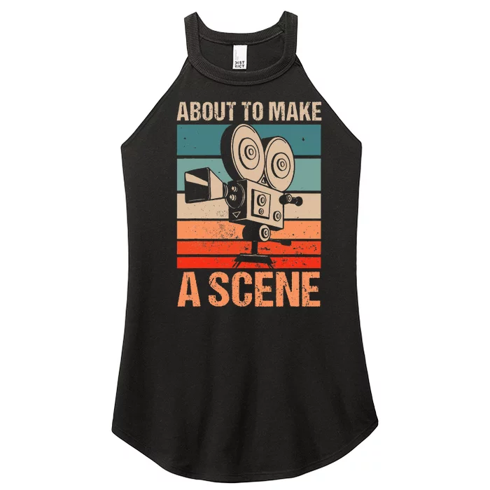 Short Film Writer Movie Maker Cinematographer Editor Women’s Perfect Tri Rocker Tank