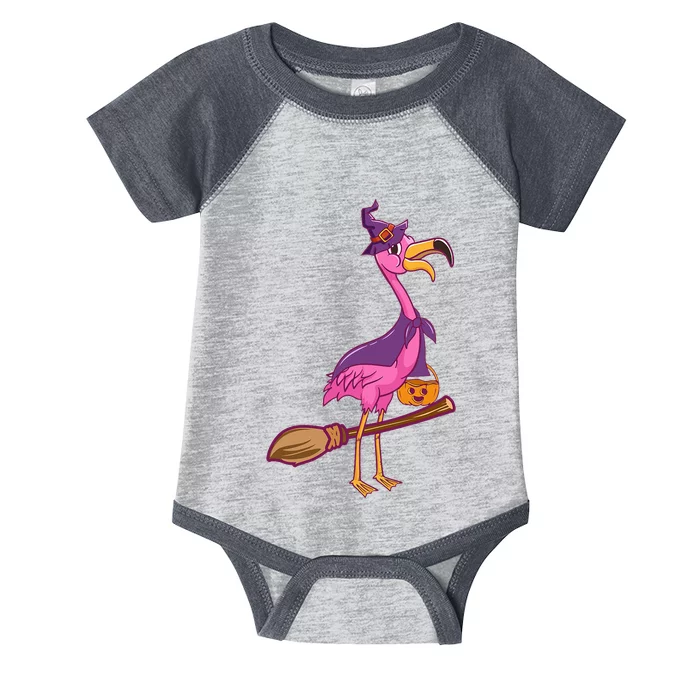 Spooky Flamingo Witch Costume for Halloween Infant Baby Jersey Bodysuit