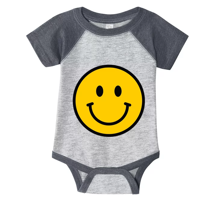 Smiling Face With Smiling Eyes Emoji Happy Face Infant Baby Jersey Bodysuit