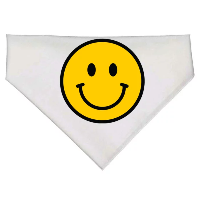 Smiling Face With Smiling Eyes Emoji Happy Face USA-Made Doggie Bandana