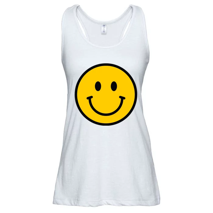 Smiling Face With Smiling Eyes Emoji Happy Face Ladies Essential Flowy Tank