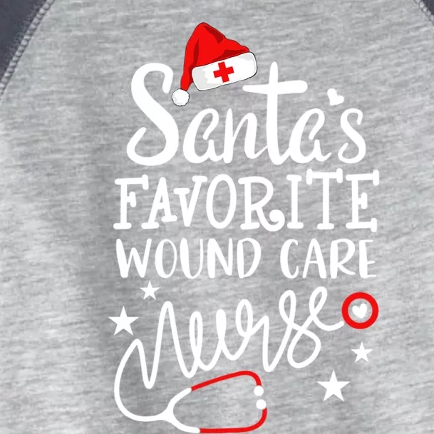 SantaS Favorite Wound Care Nurse Merry Christmas Nurse Crew Gift Toddler Fine Jersey T-Shirt